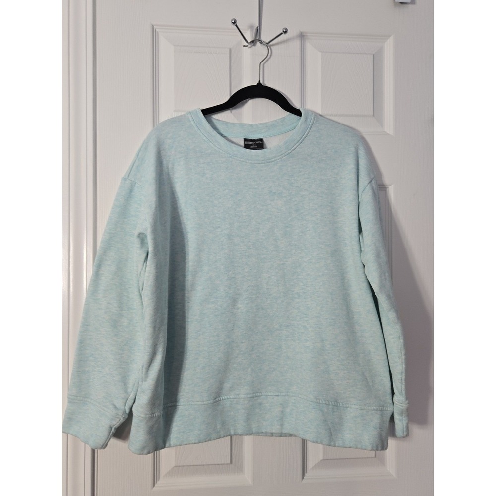 32 Cool Womans Sweatshirt Size Large Mint Green Long Sleeve